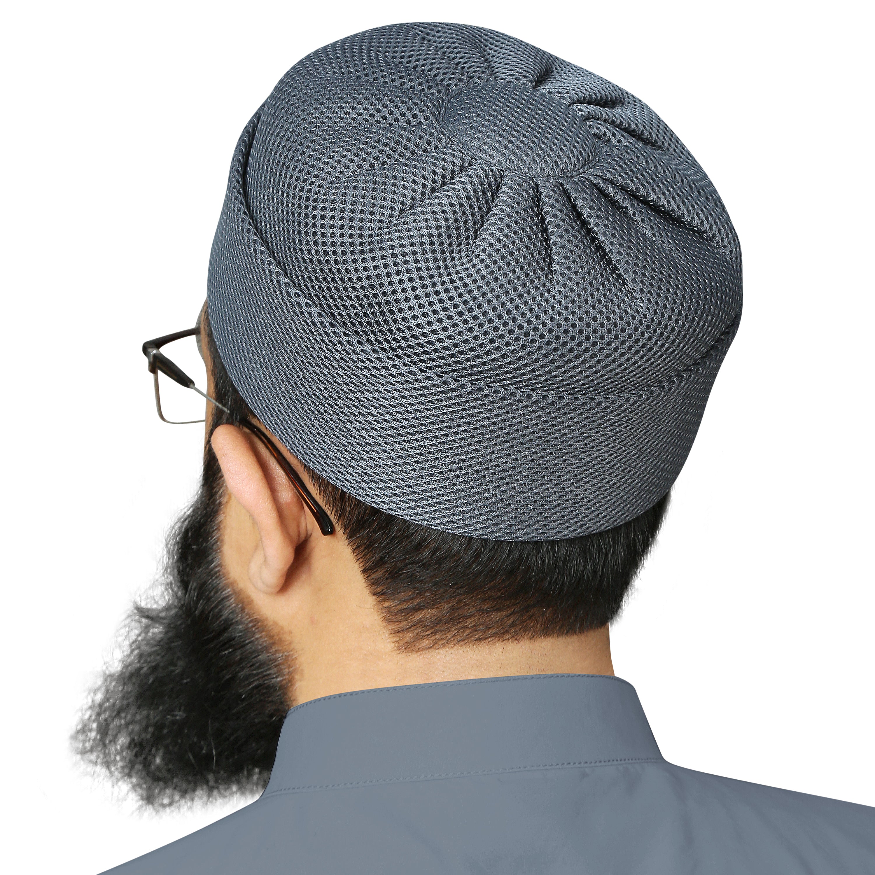 Umar Mesh Kufi - In Premium Mesh Fabric Best For Casual & Prayer