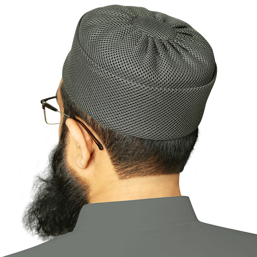 Umar Mesh Kufi - In Premium Mesh Fabric Best For Casual & Prayer