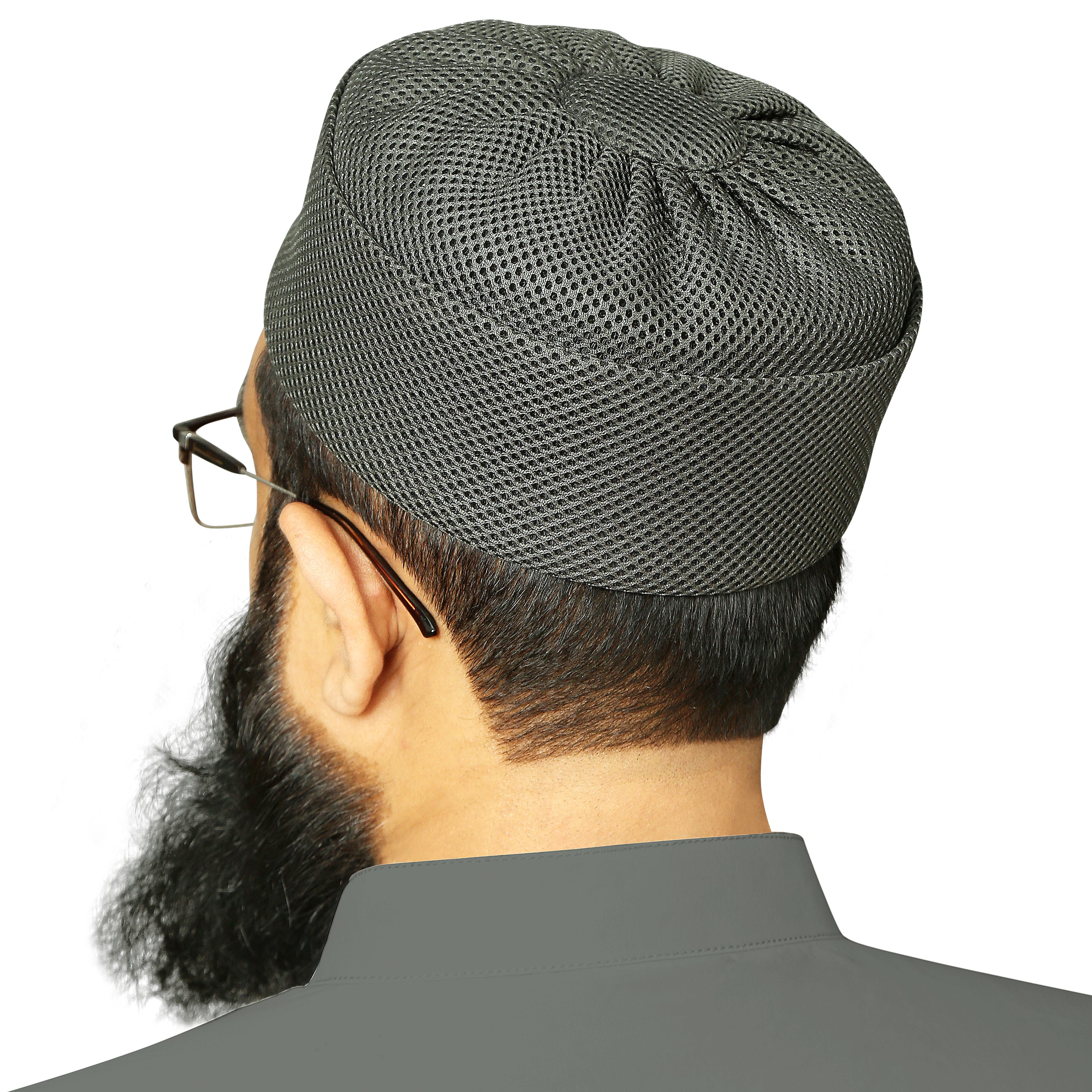 Umar Mesh Kufi - In Premium Mesh Fabric Best For Casual & Prayer