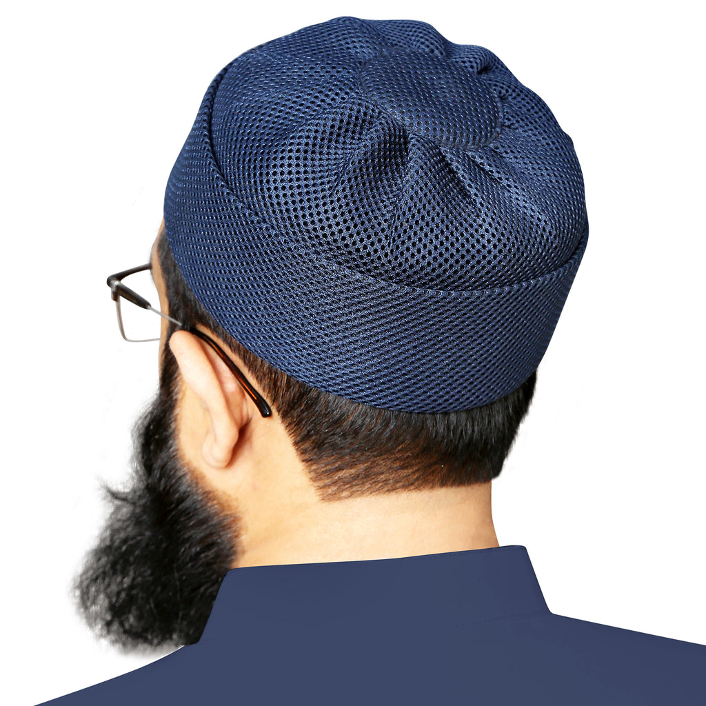 Umar Mesh Kufi - In Premium Mesh Fabric Best For Casual & Prayer