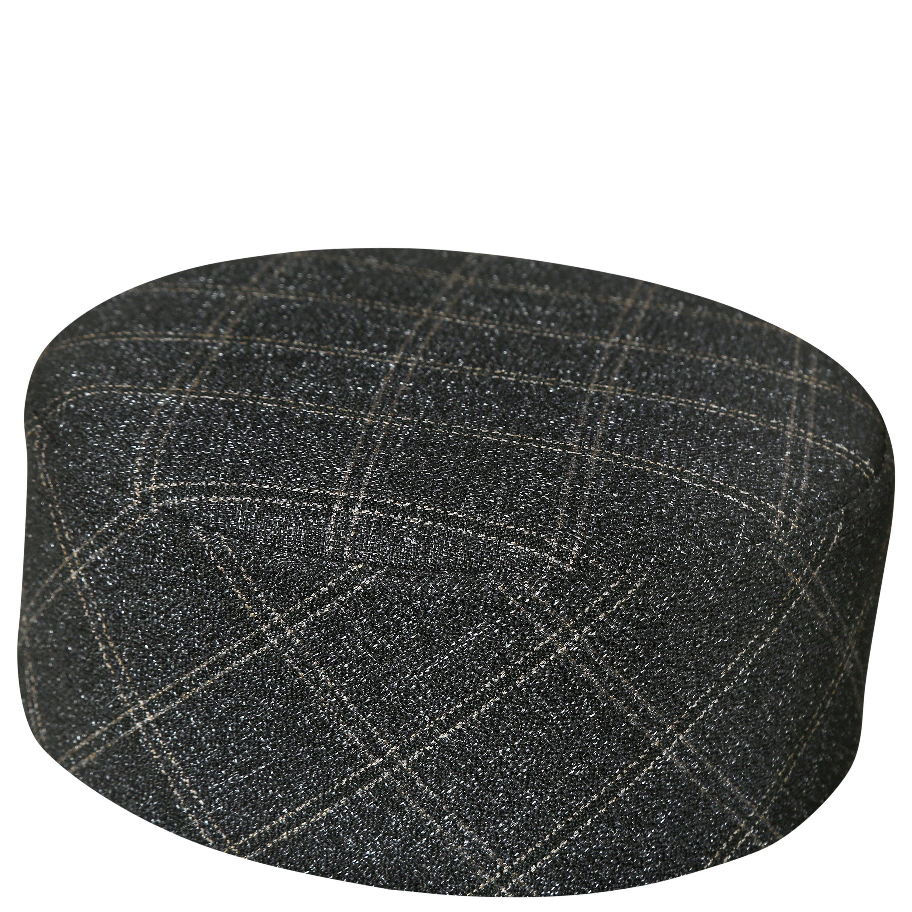 Bin Fiaz Jamal Check Premium Structured Kufi - Printed Check Design Islamic Prayer Cap