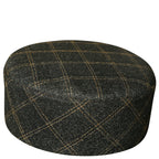 Bin Fiaz Jamal Check Premium Structured Kufi - Printed Check Design Islamic Prayer Cap