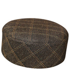 Bin Fiaz Jamal Check Premium Structured Kufi - Printed Check Design Islamic Prayer Cap