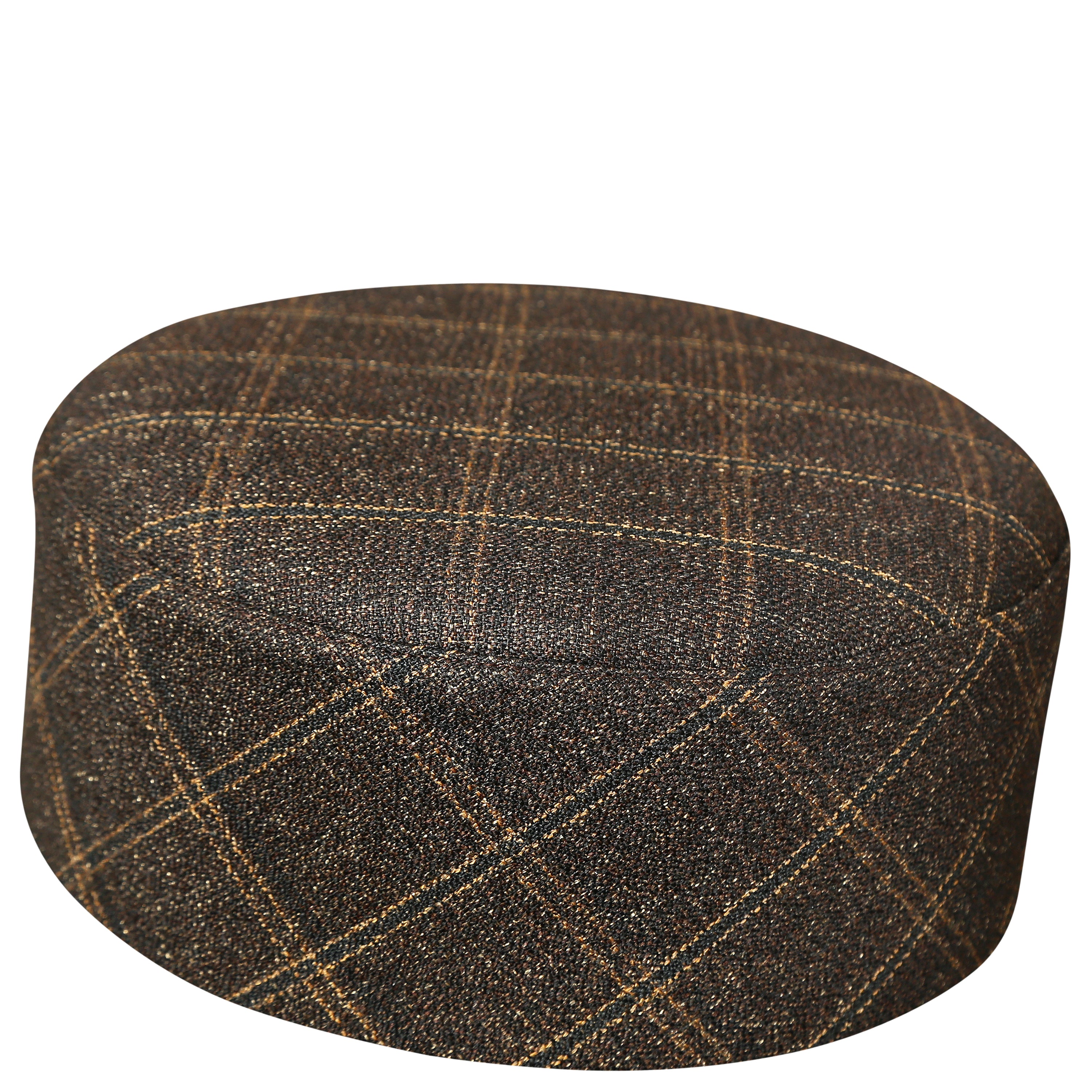 Bin Fiaz Jamal Check Premium Structured Kufi - Printed Check Design Islamic Prayer Cap