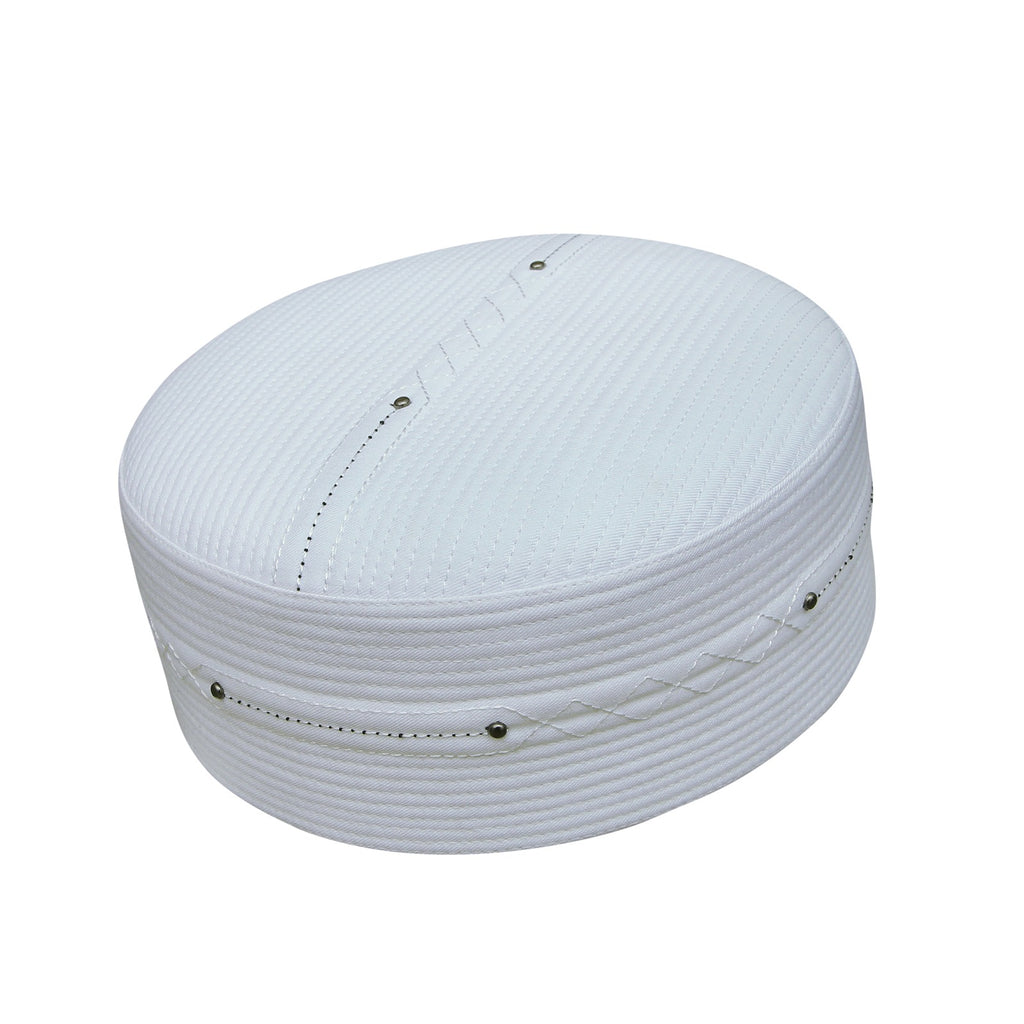 Bin Fiaz Falaah Premium Prayer Kufi Hat - Traditional Islamic Men's Headwear