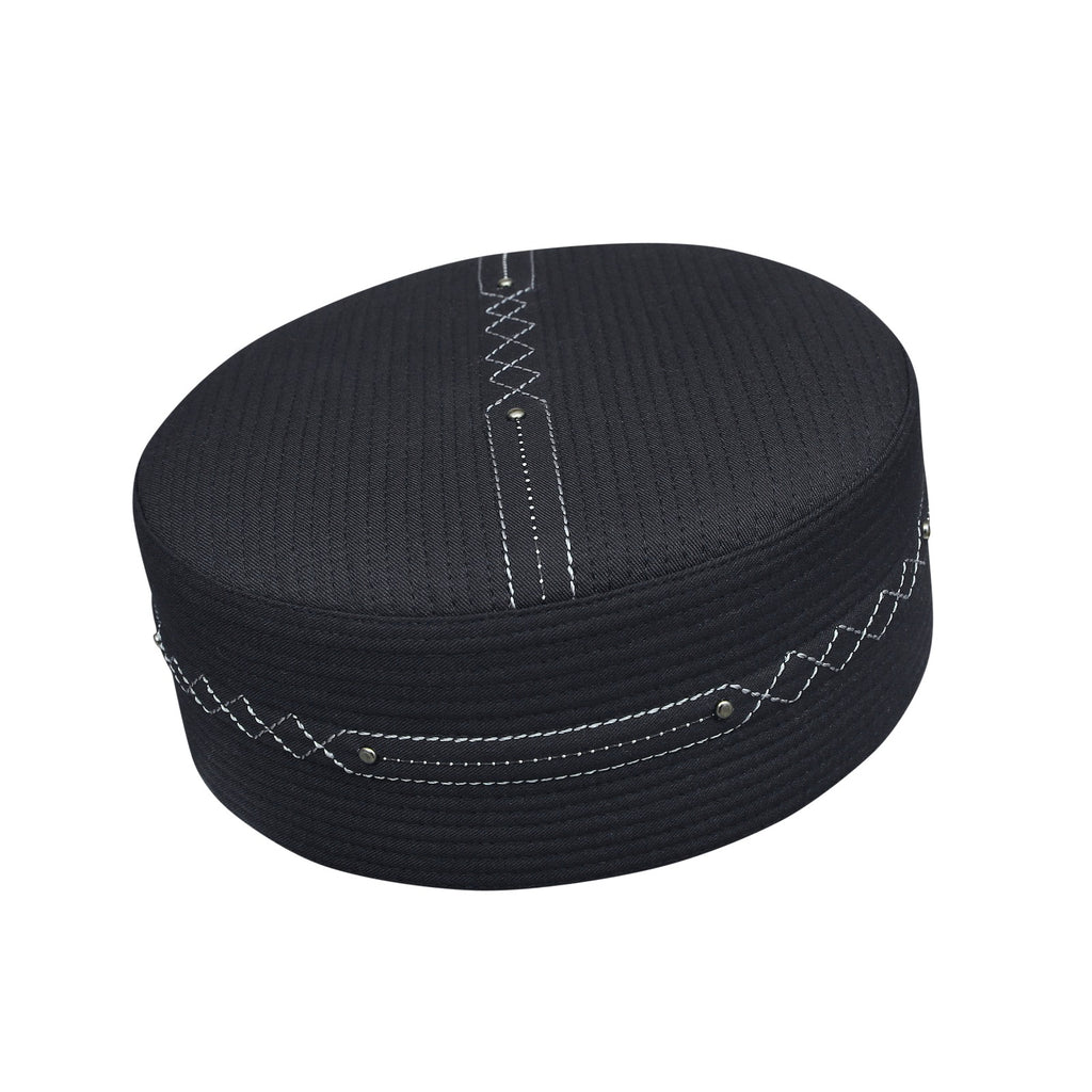 Bin Fiaz Falaah Premium Prayer Kufi Hat - Traditional Islamic Men's Headwear