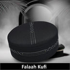 Bin Fiaz Falaah Premium Prayer Kufi Hat - Traditional Islamic Men's Headwear