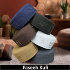 Bin Fiaz Faseeh Premium Prayer Kufi Hat | Executive Islamic Cap for Salah