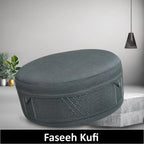 Bin Fiaz Faseeh Premium Prayer Kufi Hat | Executive Islamic Cap for Salah