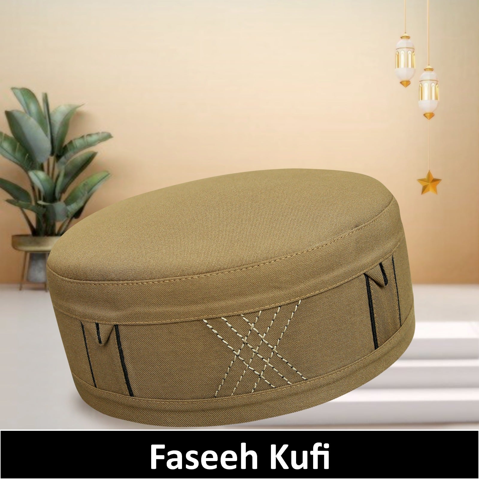 Bin Fiaz Faseeh Premium Prayer Kufi Hat | Executive Islamic Cap for Salah