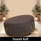 Bin Fiaz Faseeh Premium Prayer Kufi Hat | Executive Islamic Cap for Salah