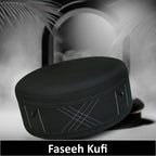 Bin Fiaz Faseeh Premium Prayer Kufi Hat | Executive Islamic Cap for Salah