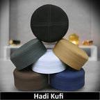 Bin Fiaz Hadi Premium Traditional Kufi Hat - Islamic Prayer Cap for Men's Headwear