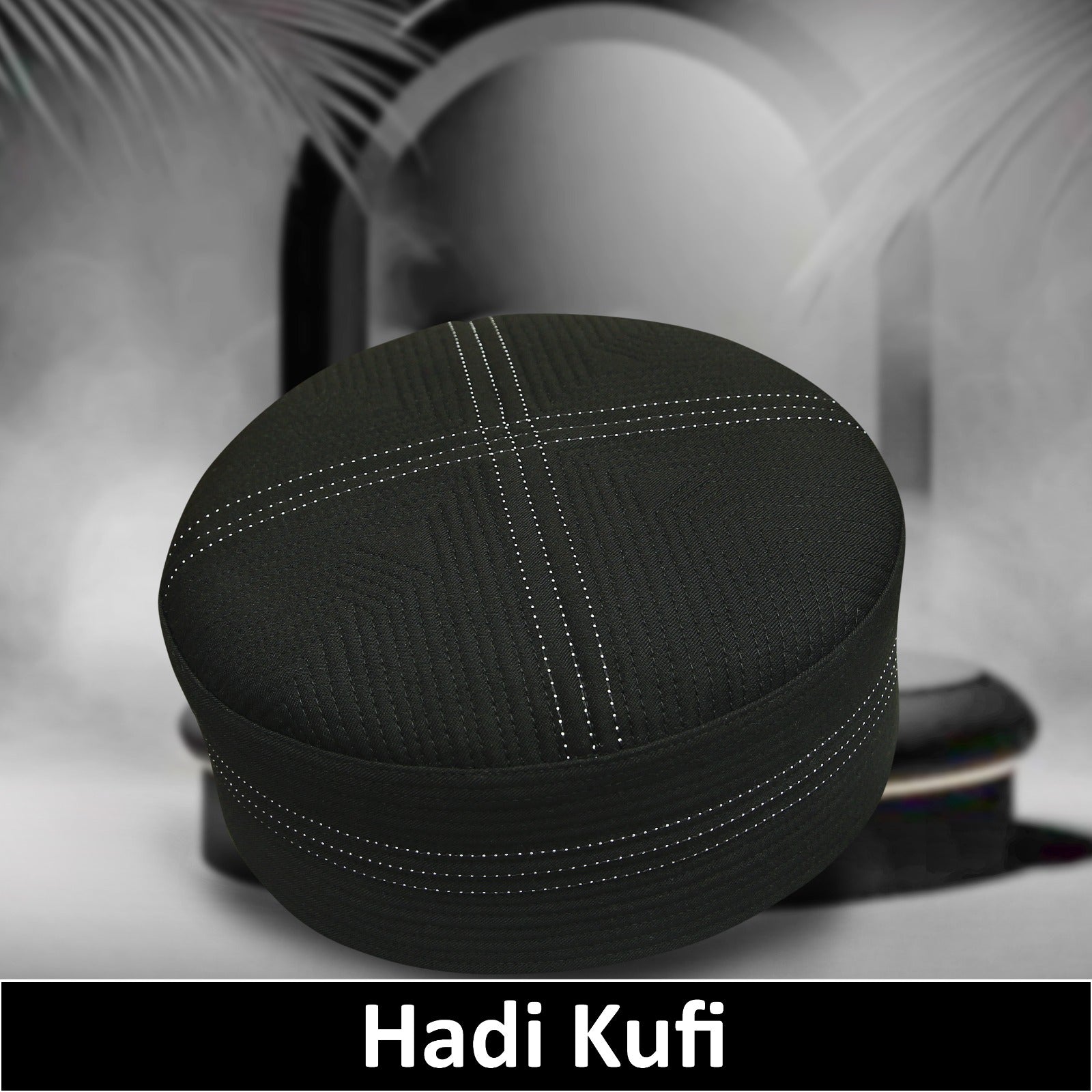 Bin Fiaz Hadi Premium Traditional Kufi Hat - Islamic Prayer Cap for Men's Headwear