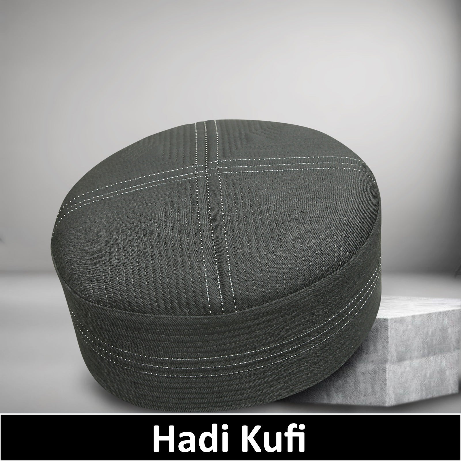 Bin Fiaz Hadi Premium Traditional Kufi Hat - Islamic Prayer Cap for Men's Headwear