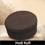 Bin Fiaz Hadi Premium Traditional Kufi Hat - Islamic Prayer Cap for Men's Headwear
