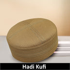 Bin Fiaz Hadi Premium Traditional Kufi Hat - Islamic Prayer Cap for Men's Headwear