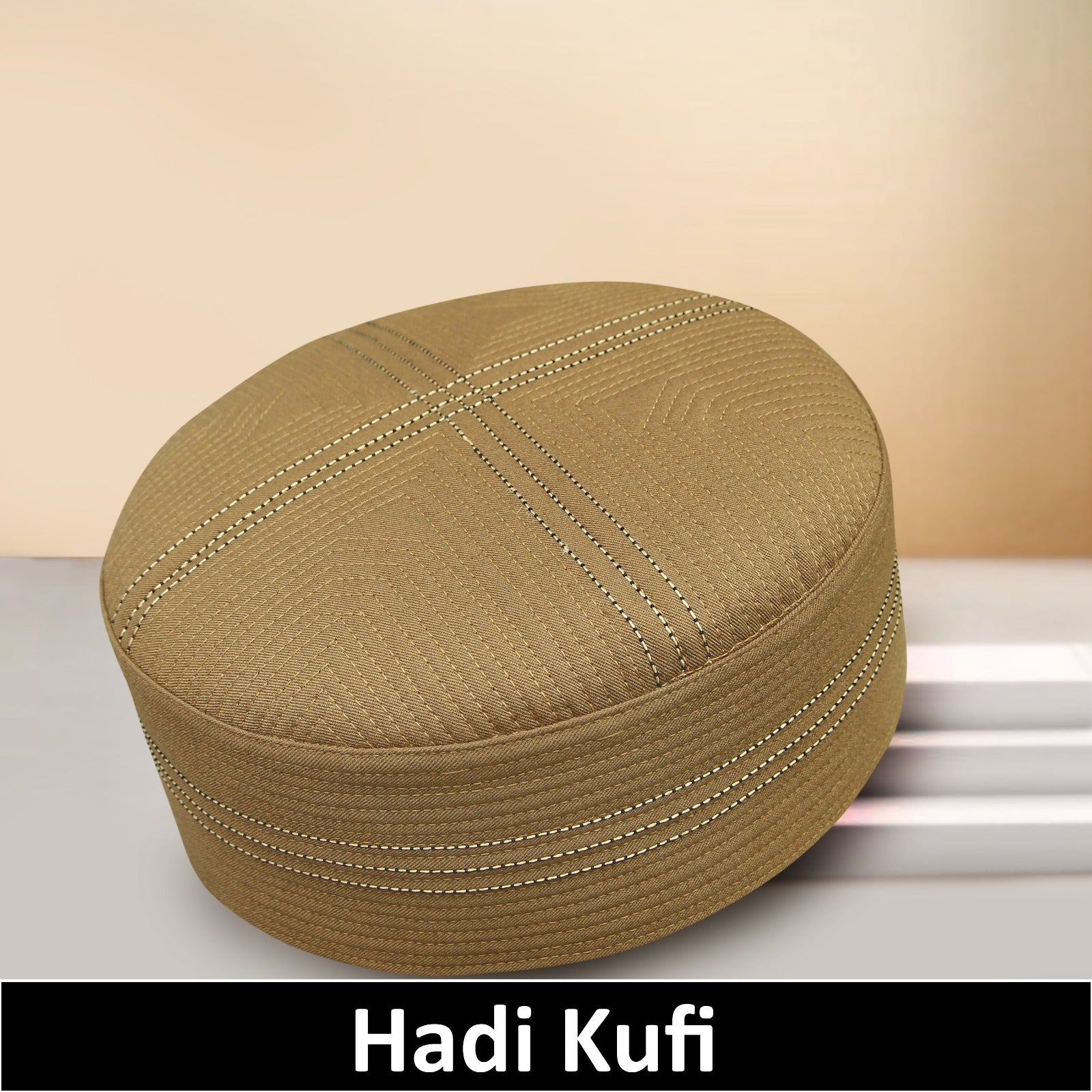 Bin Fiaz Hadi Premium Traditional Kufi Hat - Islamic Prayer Cap for Men's Headwear
