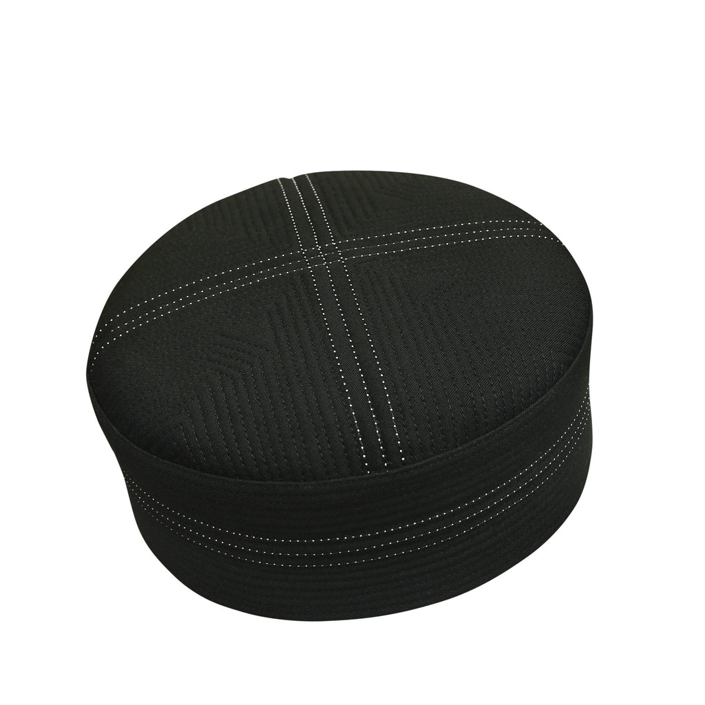 Bin Fiaz Hadi Premium Traditional Kufi Hat - Islamic Prayer Cap for Men's Headwear