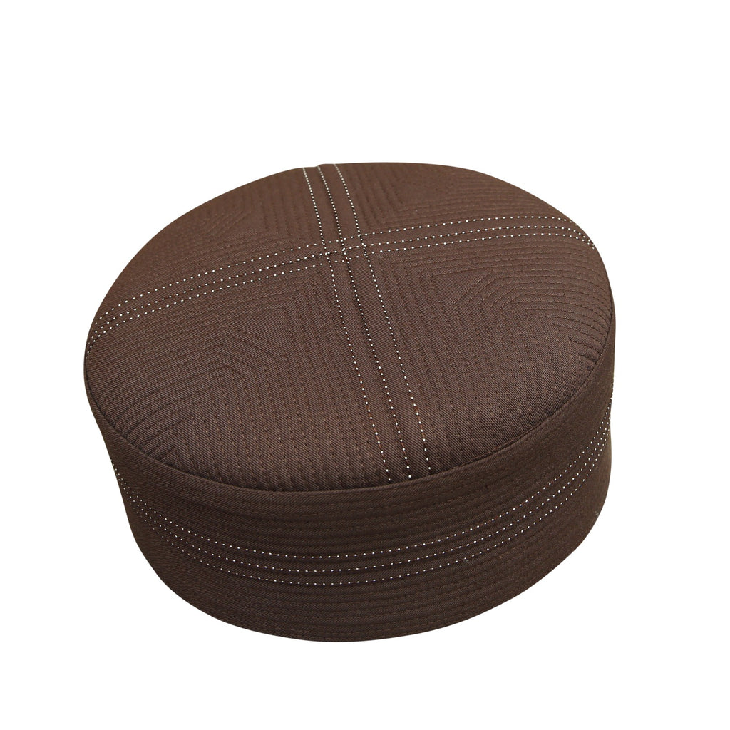 Bin Fiaz Hadi Premium Traditional Kufi Hat - Islamic Prayer Cap for Men's Headwear