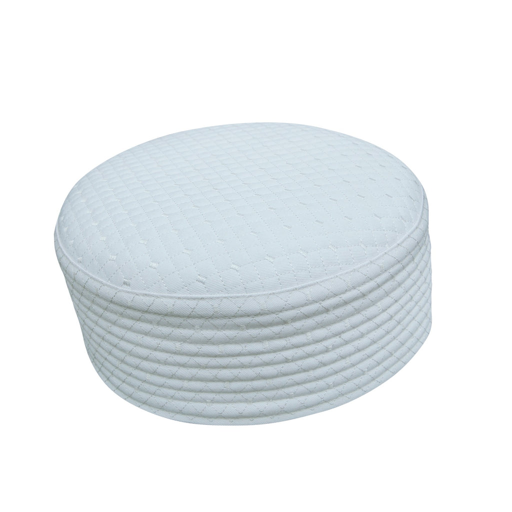 Bin Fiaz Ilyas Premium Structured Kufi Hat - Islamic Prayer Cap for Salah