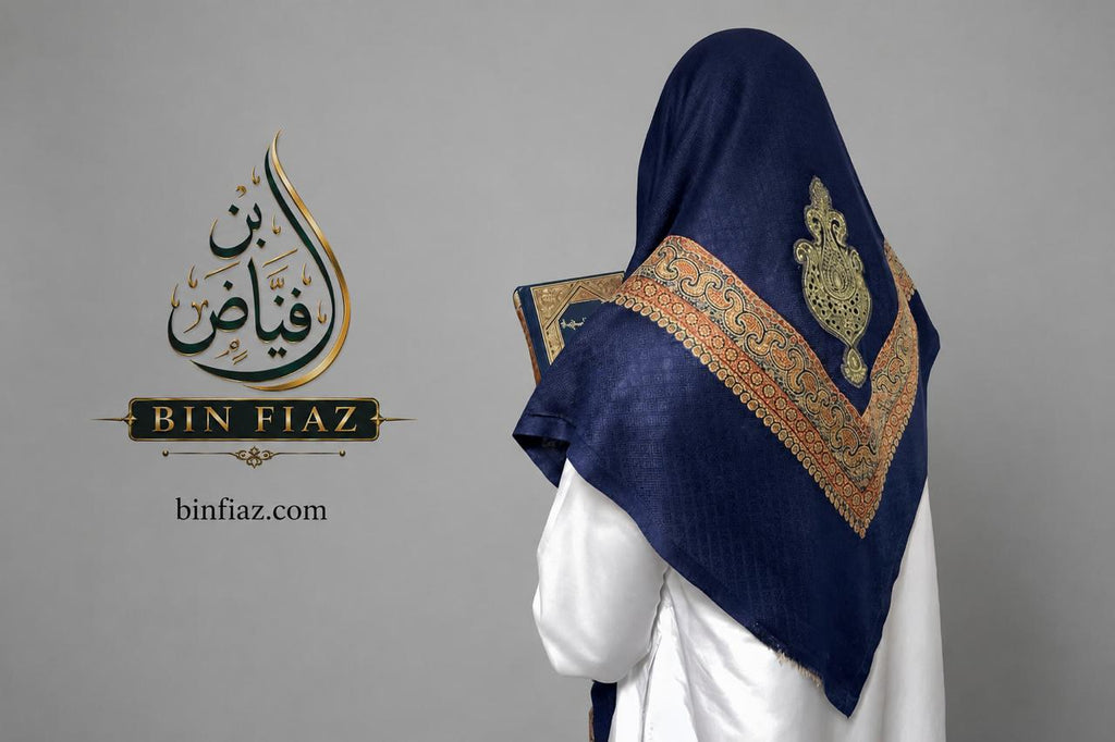 Bin Fiaz Kashmiri Gold Romal Shemagh - Premium Viscose Traditional Keffiyeh