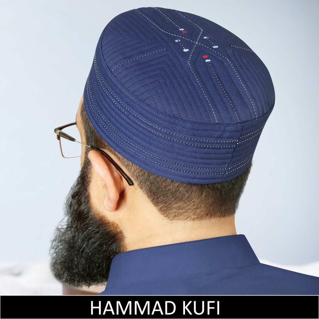 Bin Finz Hammad Hard Kufi Cap - Premium handmade Islamic Prayer Cap