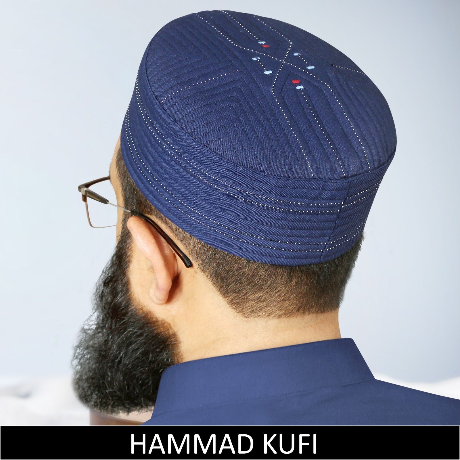 Bin Finz Hammad Hard Kufi Cap - Premium handmade Islamic Prayer Cap