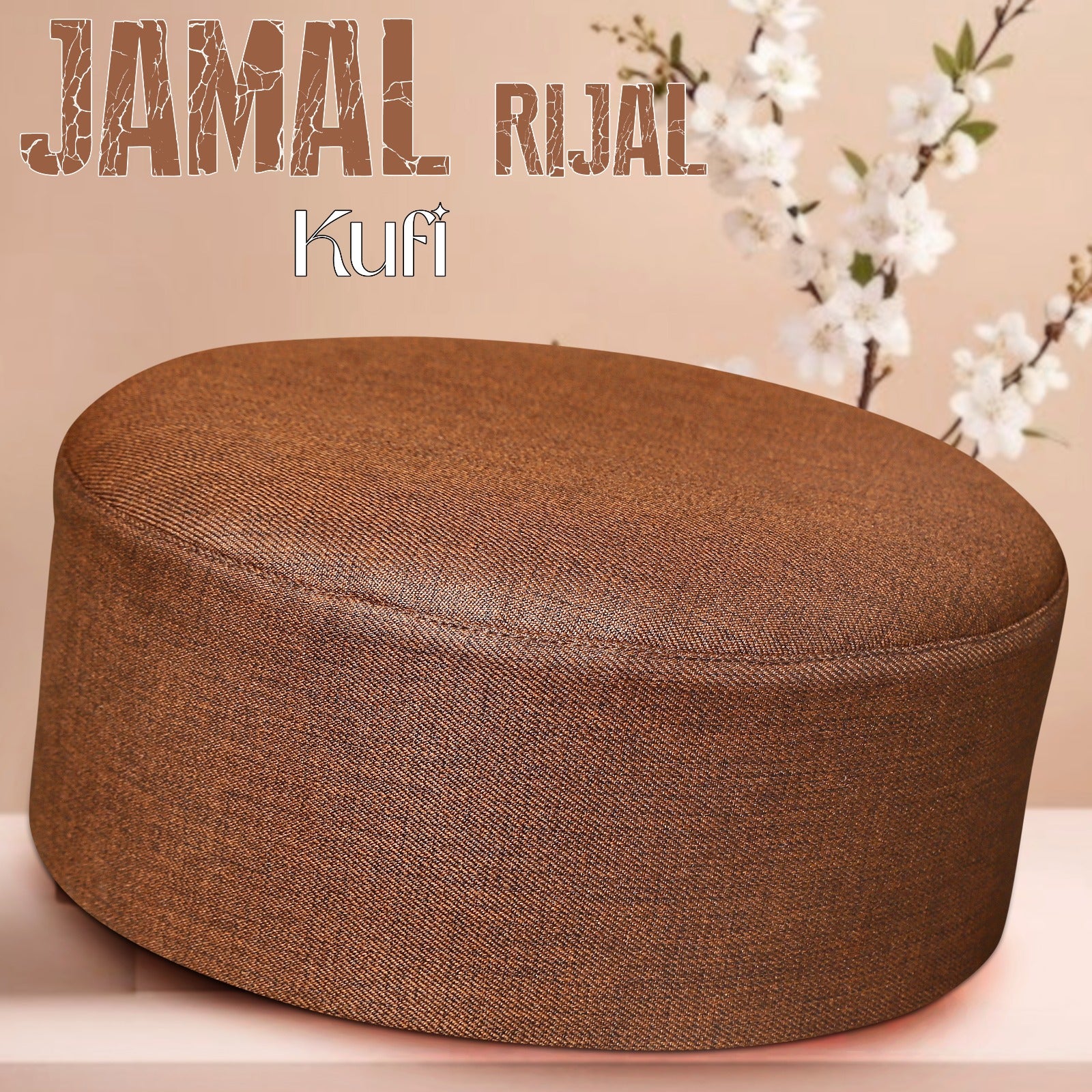 Bin Fiaz Jamal Royal Kufi - Premium Soft Textured Islamic Prayer Cap