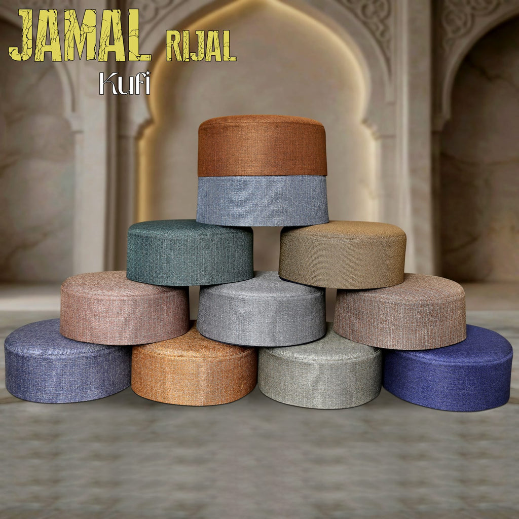 Bin Fiaz Jamal Royal Kufi - Premium Soft Textured Islamic Prayer Cap