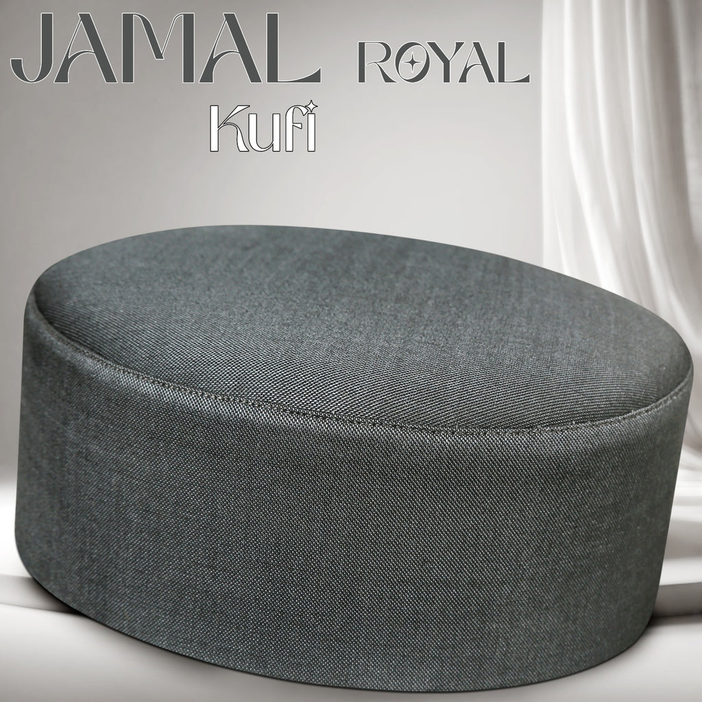Bin Fiaz Jamal Royal Kufi - Premium Soft Textured Islamic Prayer Cap