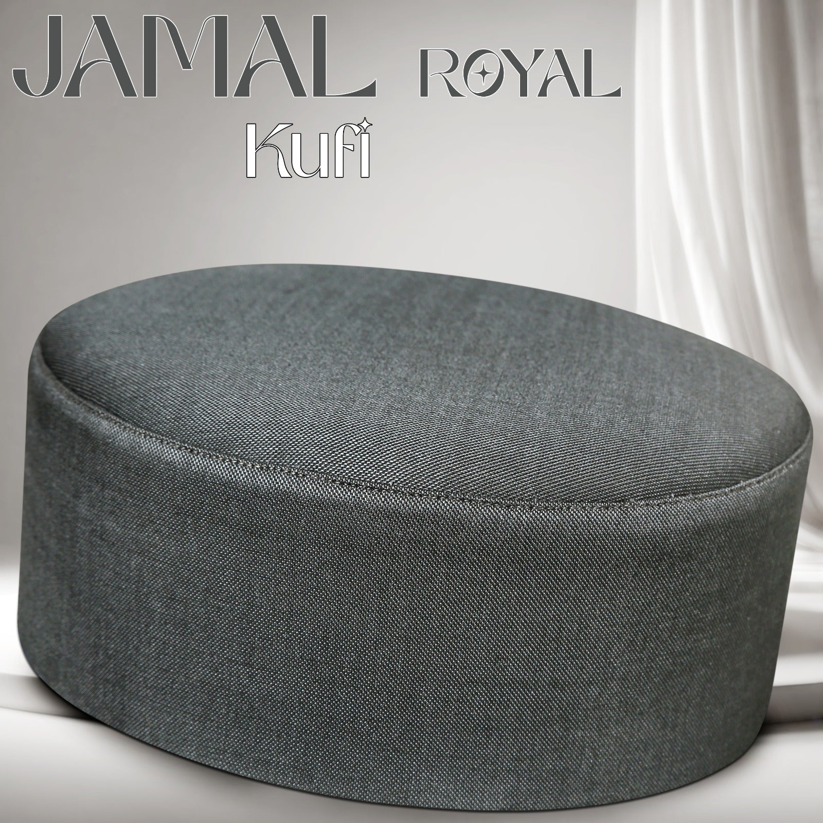 Bin Fiaz Jamal Royal Kufi - Premium Soft Textured Islamic Prayer Cap