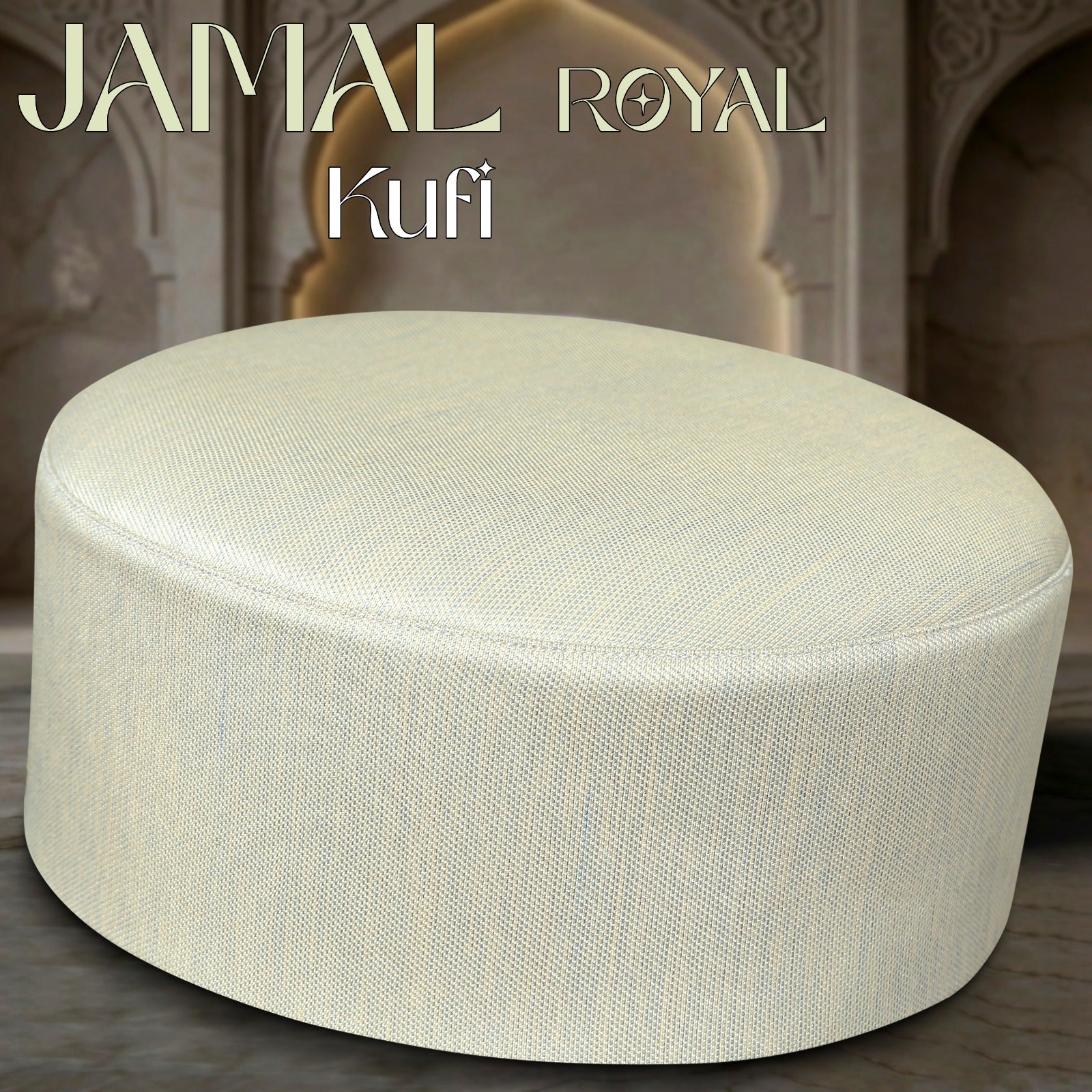 Bin Fiaz Jamal Royal Kufi - Premium Soft Textured Islamic Prayer Cap