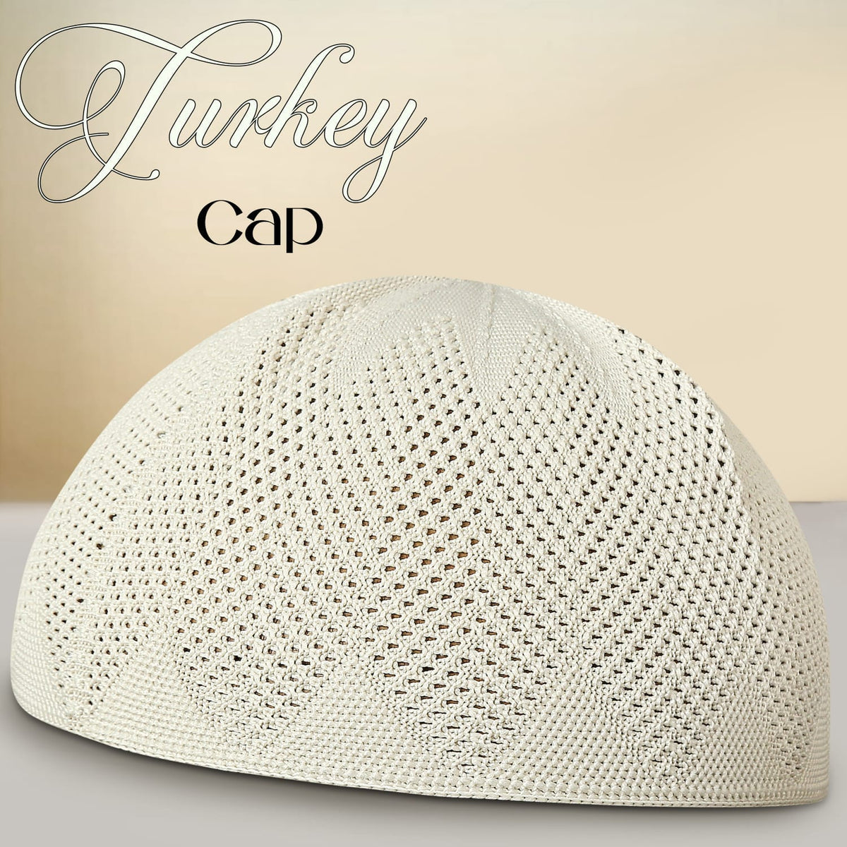 Turkey Knitted Kufi Cap – Premium Lightweight Turkish Style Islamic Cap