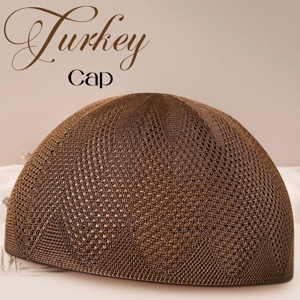 Turkey Knitted Kufi Cap (Pack of 12) – Premium Lightweight Turkish Style Islamic Cap