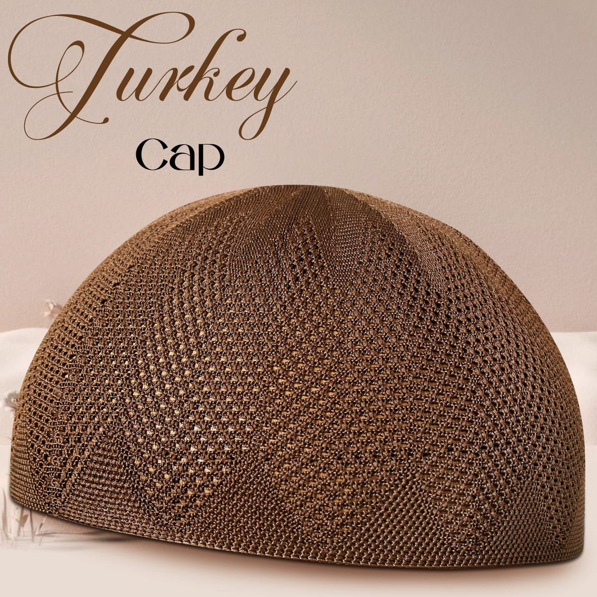 Turkey Knitted Kufi Cap – Premium Lightweight Turkish Style Islamic Cap