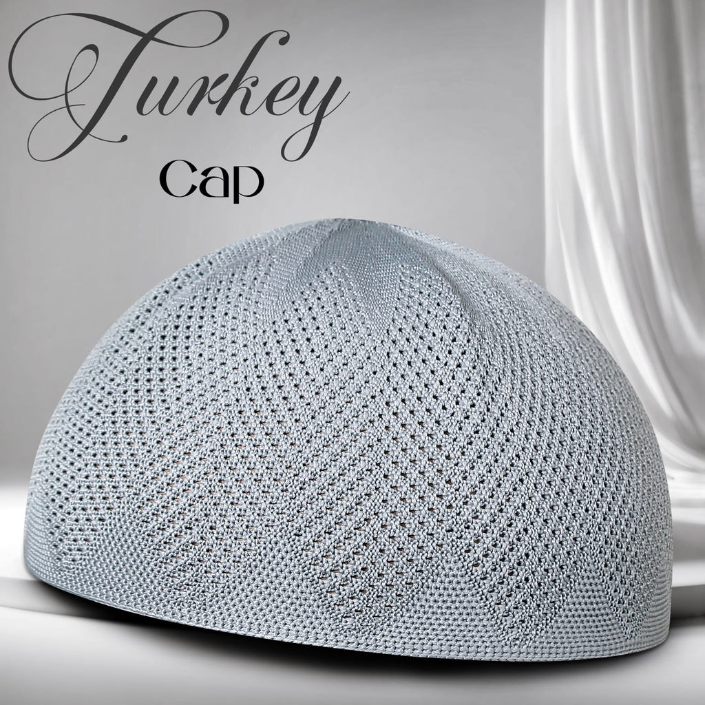 Turkey Knitted Kufi Cap (Pack of 12) – Premium Lightweight Turkish Style Islamic Cap