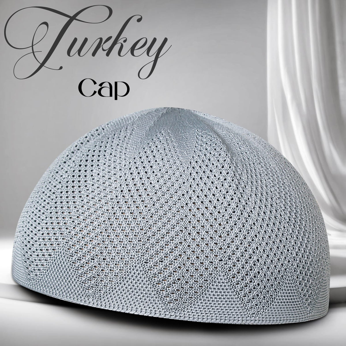 Turkey Knitted Kufi Cap (Pack of 12) – Premium Lightweight Turkish Style Islamic Cap