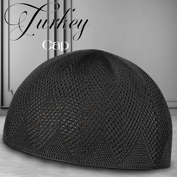 Turkey Knitted Kufi Cap (Pack of 12) – Premium Lightweight Turkish Style Islamic Cap