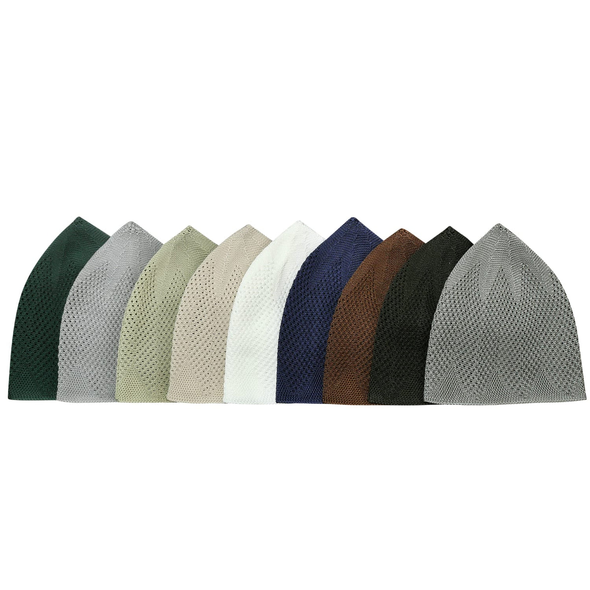 Turkey Knitted Kufi Cap (Pack of 12) – Premium Lightweight Turkish Style Islamic Cap