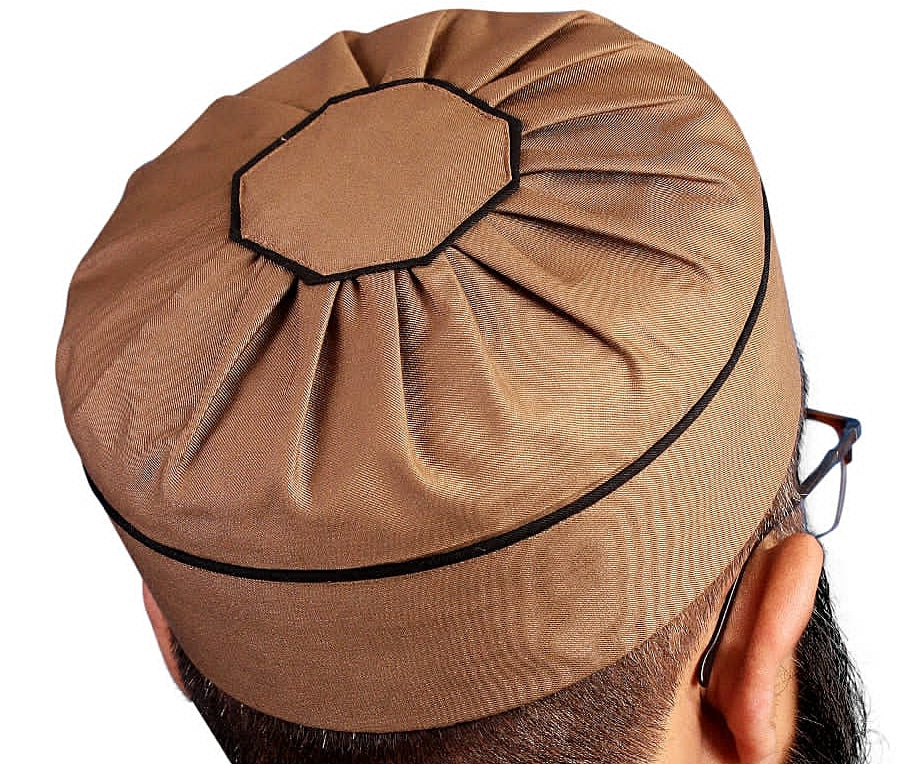 Bin Fiaz Aqsa Premium Stitched Kufi Hat for Men - Comfortable Daily Namaz Topi & Islamic Prayer Cap