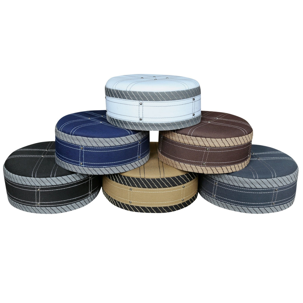 Bin Fiaz Aswad Premium Stitched Kufi Hat for Men - New Design Muslim Cap & Islamic Prayer Topi