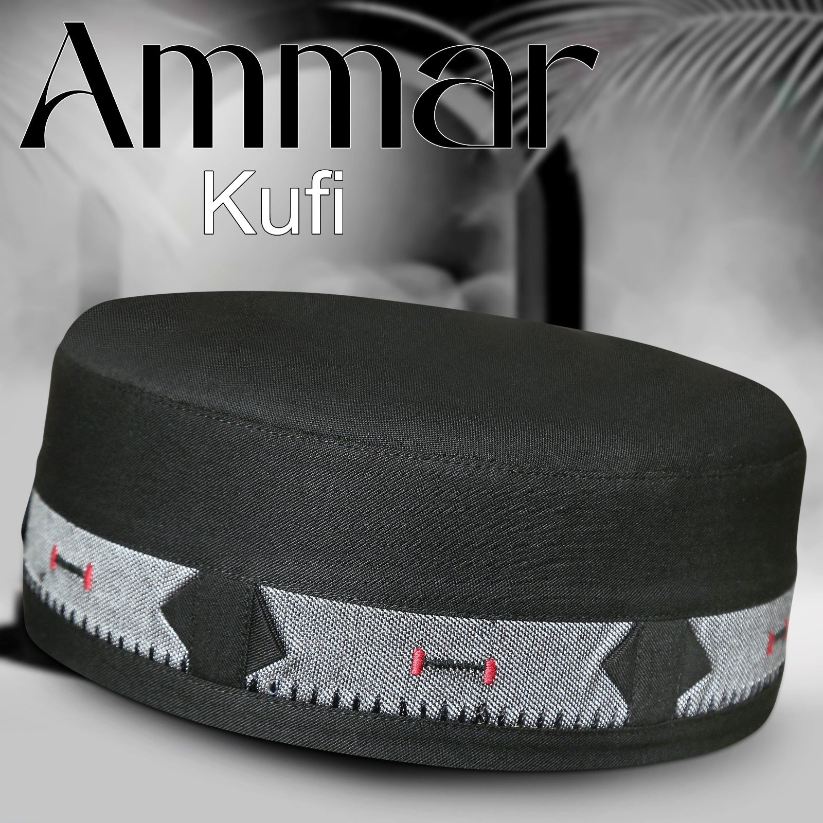 Bin Fiaz Ammar Premium Kufi Hat - Muslim Prayer Kufi for Men - Premium Islamic Salah Cap -  Comfortable Daily Namaz Topi