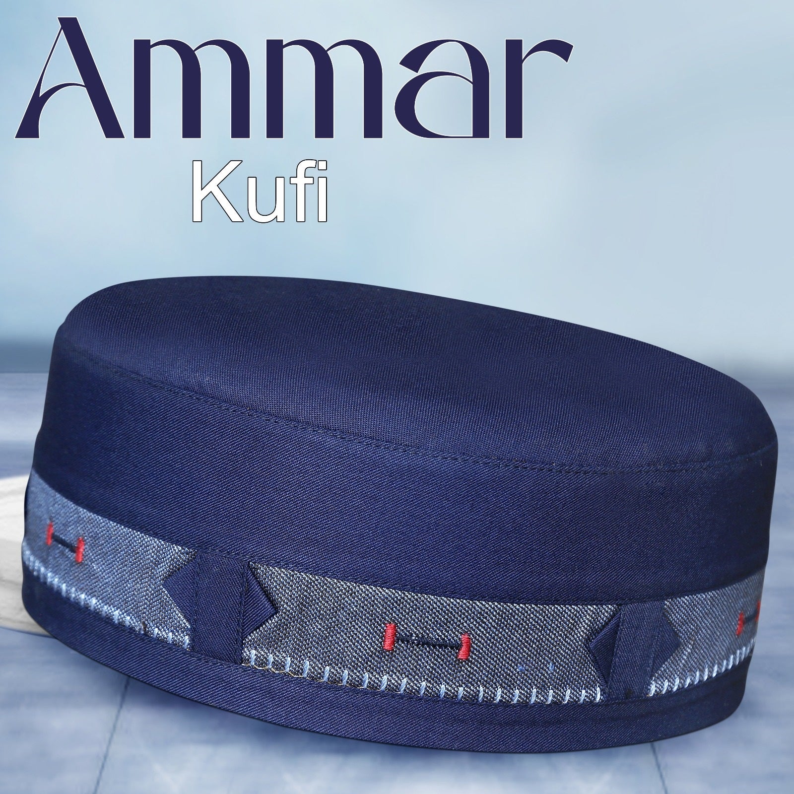 Bin Fiaz Ammar Premium Kufi Hat - Muslim Prayer Kufi for Men - Premium Islamic Salah Cap -  Comfortable Daily Namaz Topi