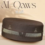 Bin Fiaz Al-Qaws Stitched Kufi – Premium Namaz Topi – Premium Islamic Prayer Cap - Premium Stitched Kufi Hat
