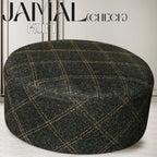 Bin Fiaz Jamal Check Premium Structured Kufi - Printed Check Design Islamic Prayer Cap