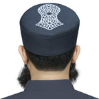 Bin Fiaz Elegance Embroidered Nalain Pak Kufi Hat - Traditional Islamic Prayer Cap for Men