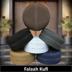 Bin Fiaz Falaah Premium Prayer Kufi Hat - Traditional Islamic Men's Headwear