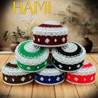 Men’s Premium Shami Cap SH-0010 - Traditional Islamic Imamah Style Turkish Kufi Hat for Men